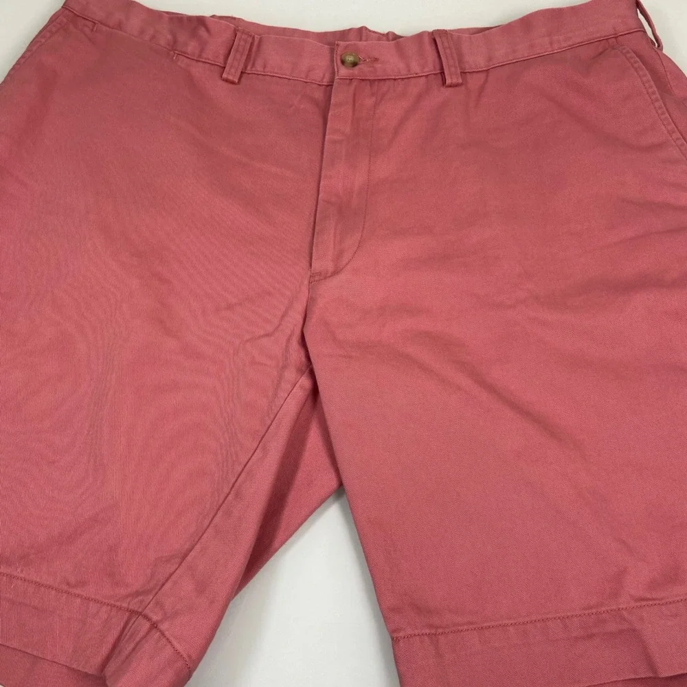 Polo Ralph Lauren Mens 38 Pink Chino Shorts Cotton Classic Fit 9‎ Inseam Preppy